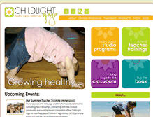 Tablet Screenshot of childlightyoga.com